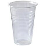 Стаканы одноразовые OfficeClean 200мл, набор 100шт., премиум, ПП, прозрачные, хол/гор, 321674