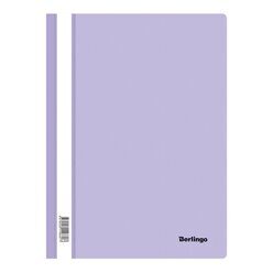 Папка-скоросшиватель пластик. Berlingo, А4, 180мкм, лаванда с прозр. верхом, ASp_04607